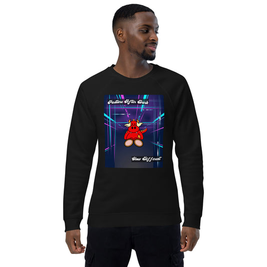 Pocket Cows Unisex Organic Raglan Sweatshirt — Design 273