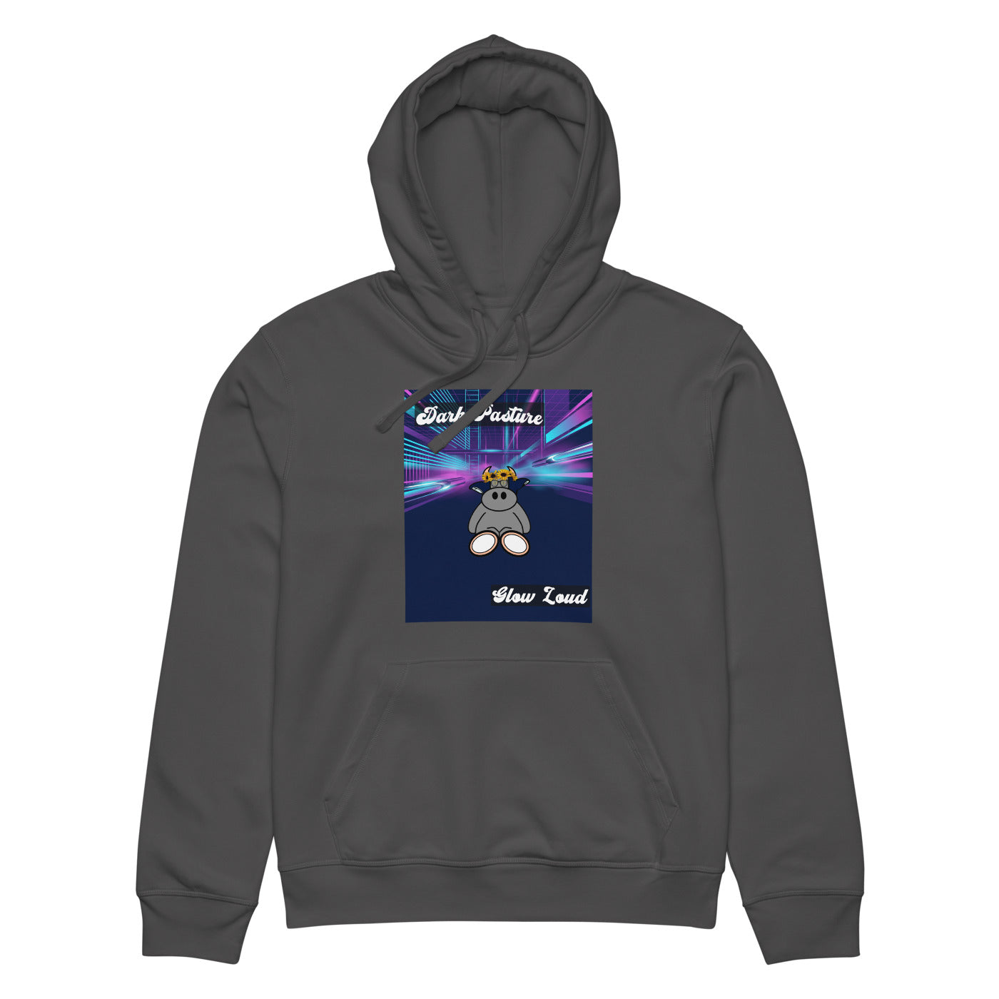 Pocket Cows Unisex Organic Mid-Weight Drummer 2.0 Hoodie — Design 255