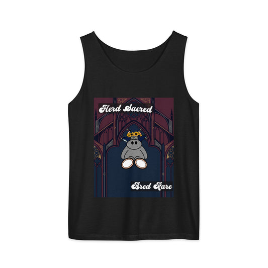 Pocket Cows Unisex Garment-Dyed Tank Top — Design 271
