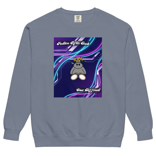 Pocket Cows Unisex Garment-Dyed Sweatshirt — Design 251