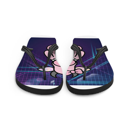 Pocket Cows Sublimation Flip Flops — After Hours — Design 833