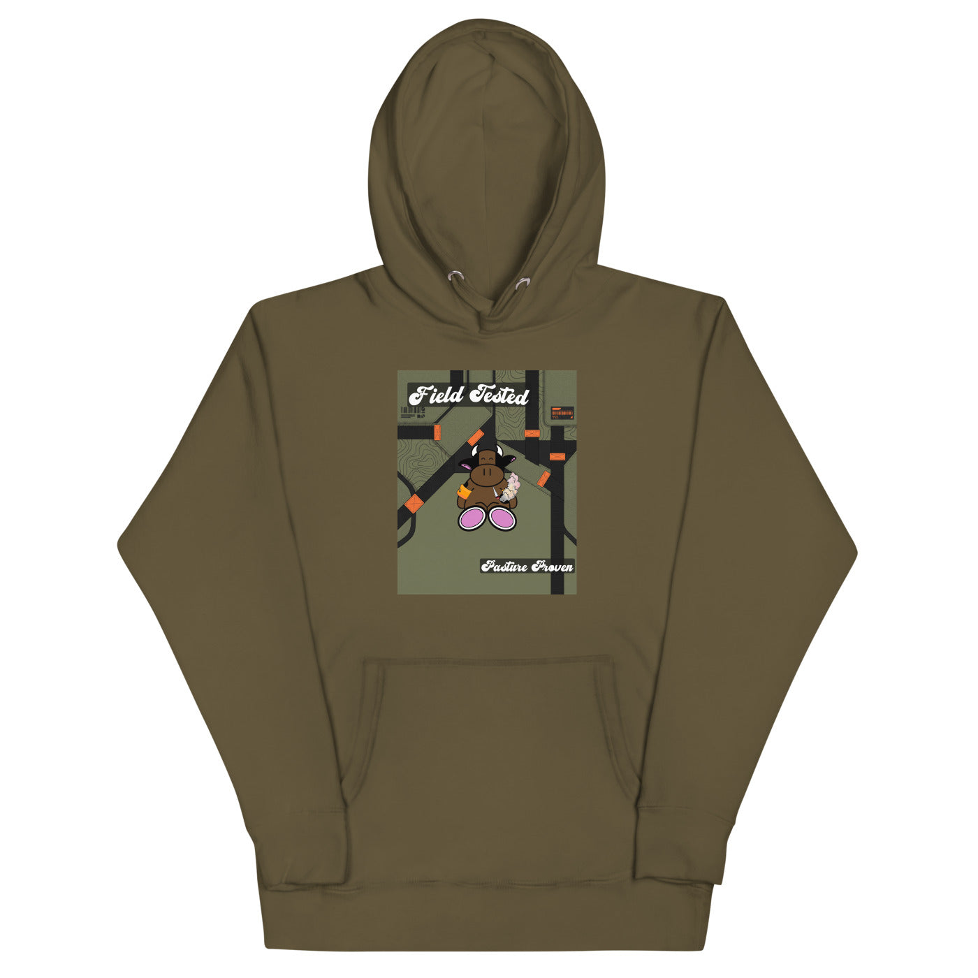 Pocket Cows Hoodie — Built To Roam — Design 198