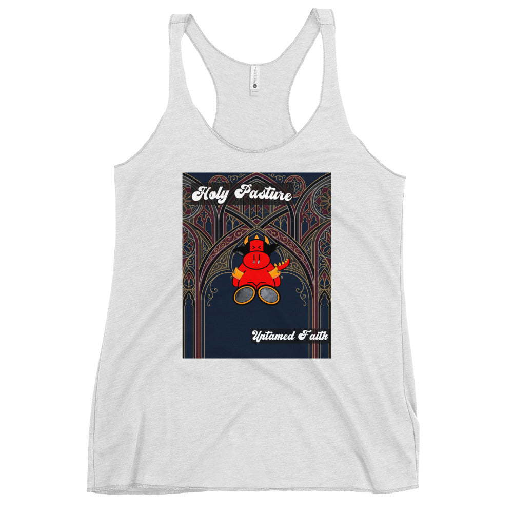 Pocket Cows Women's Racerback Tank Top — Design 270