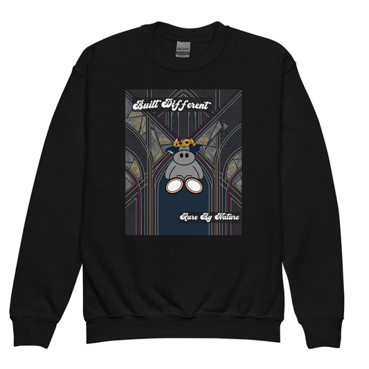 Pocket Cows Youth Crew Neck Sweatshirt — Design 269