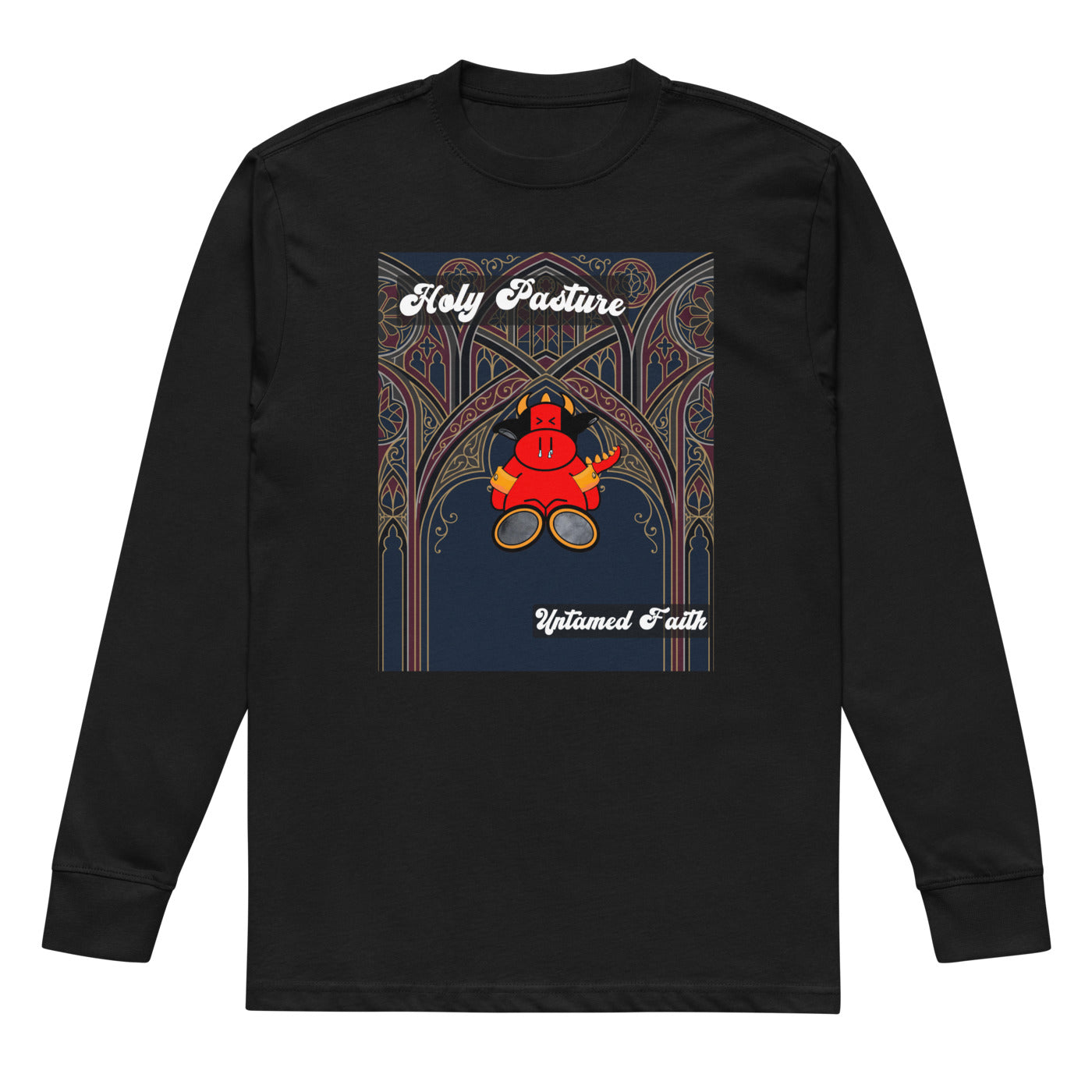 Pocket Cows Men's Heavyweight Long Sleeve T-Shirt — Design 270