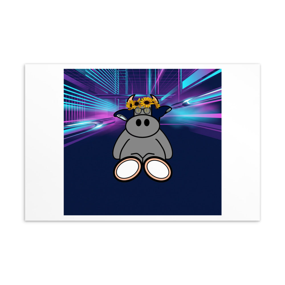 Pocket Cows Standard Postcard — After Hours — Design 255
