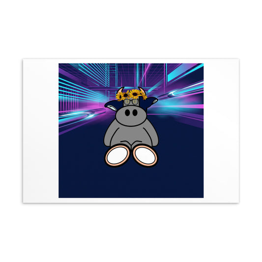 Pocket Cows Standard Postcard — After Hours — Design 255