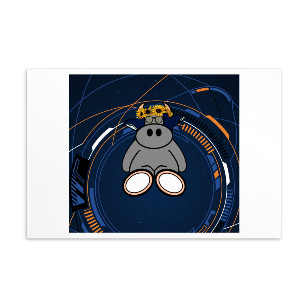 Orbit The Herd Standard Postcard