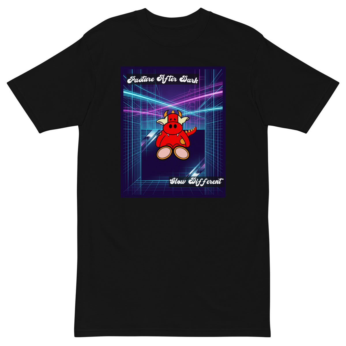 Pocket Cows Heavyweight Tee — After Hours — Design 55 — alternate view