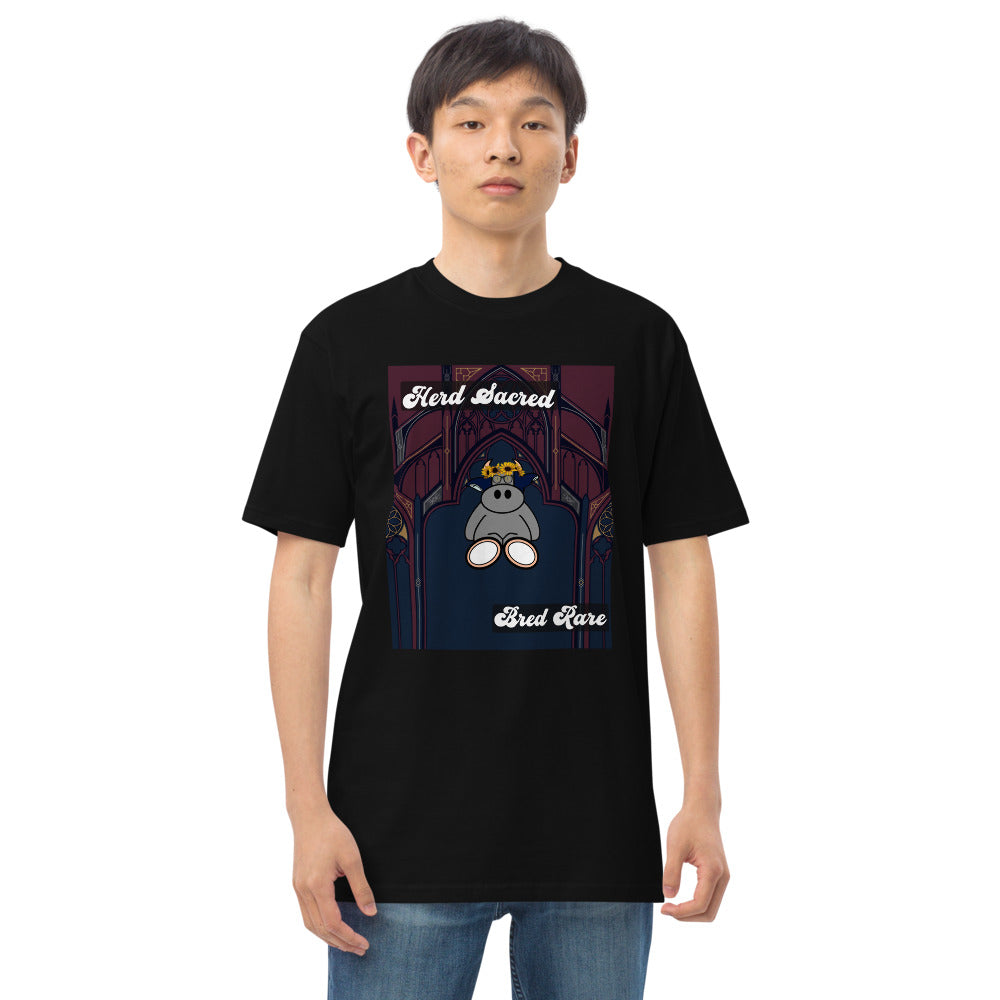 Pocket Cows Heavyweight Tee — Sacred Herd — Design 271