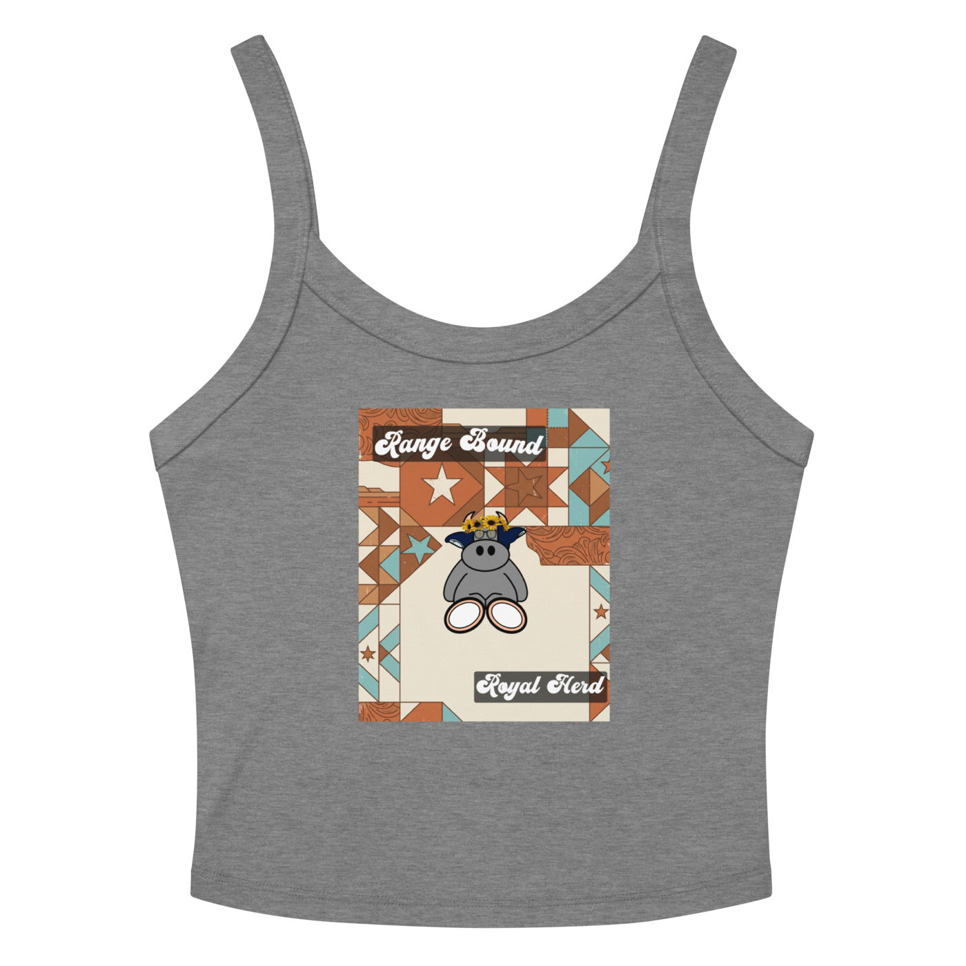Pocket Cows Women's Micro-Rib Tank Top — Design 258