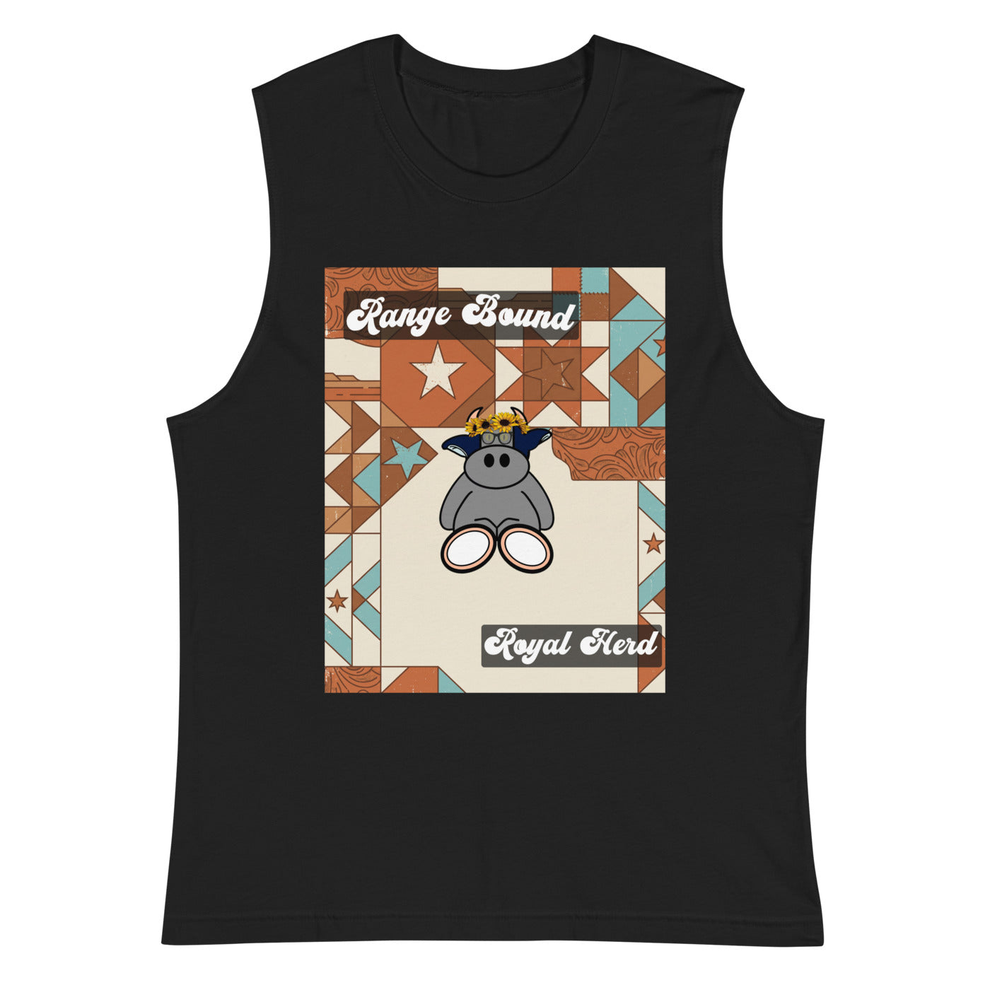 Pocket Cows Unisex Muscle Shirt — Design 258