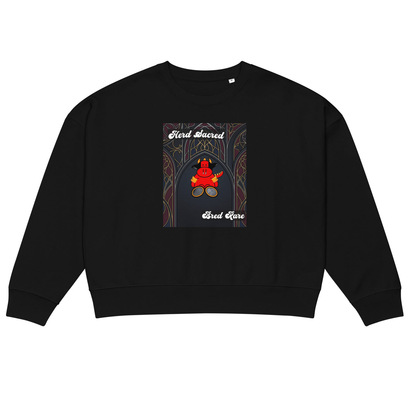 Pocket Cows Women's Organic Crew Neck Stella Alma Sweatshirt — Design 267