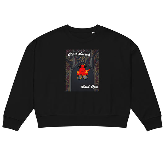 Pocket Cows Women's Organic Crew Neck Stella Alma Sweatshirt — Design 267