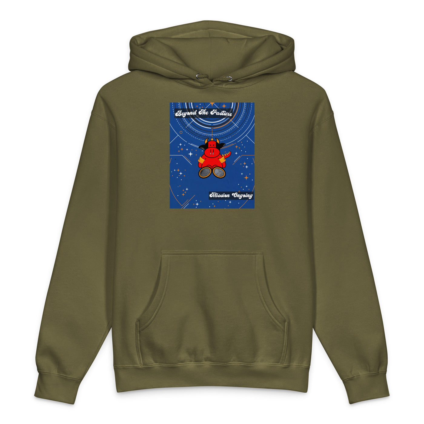 Pocket Cows Unisex Heavyweight Hooded Sweatshirt — Design 278