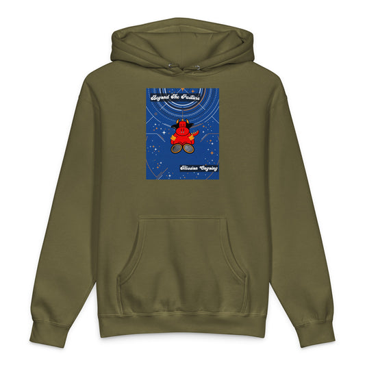 Pocket Cows Unisex Heavyweight Hooded Sweatshirt — Design 278