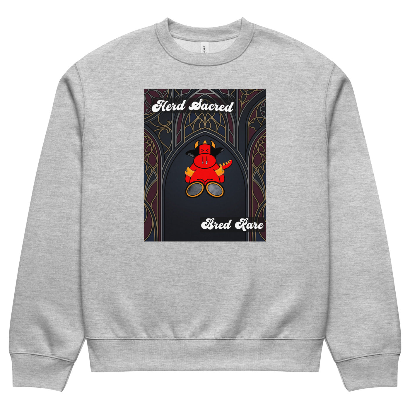 Pocket Cows Unisex Oversized Heavyweight Sweatshirt — Design 267