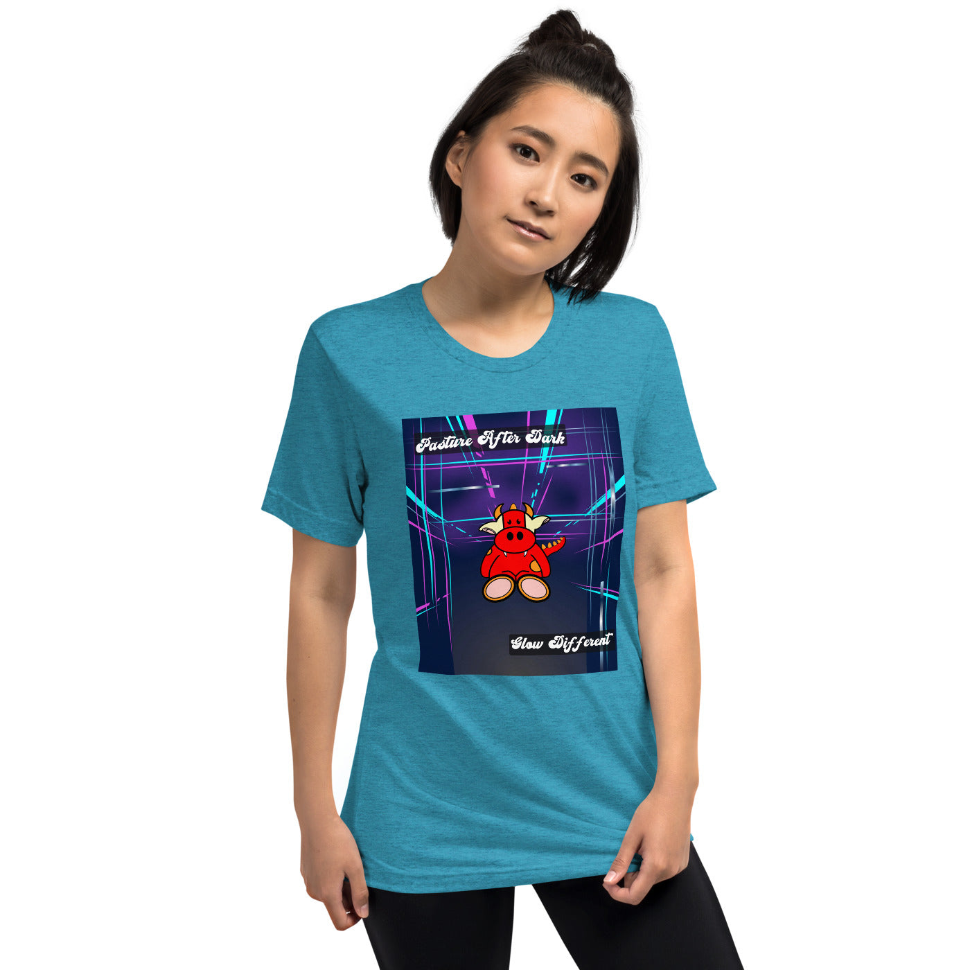 Pocket Cows Unisex Tri-Blend T-Shirt — Design 273