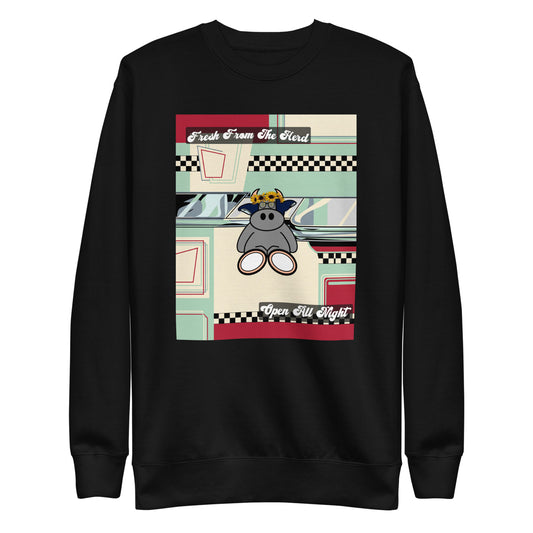 Pocket Cows crewneck — Always Fresh — Design 40