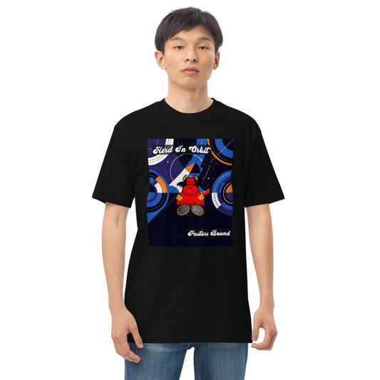 Pocket Cows Heavyweight Tee — Orbit The Herd — Design 280