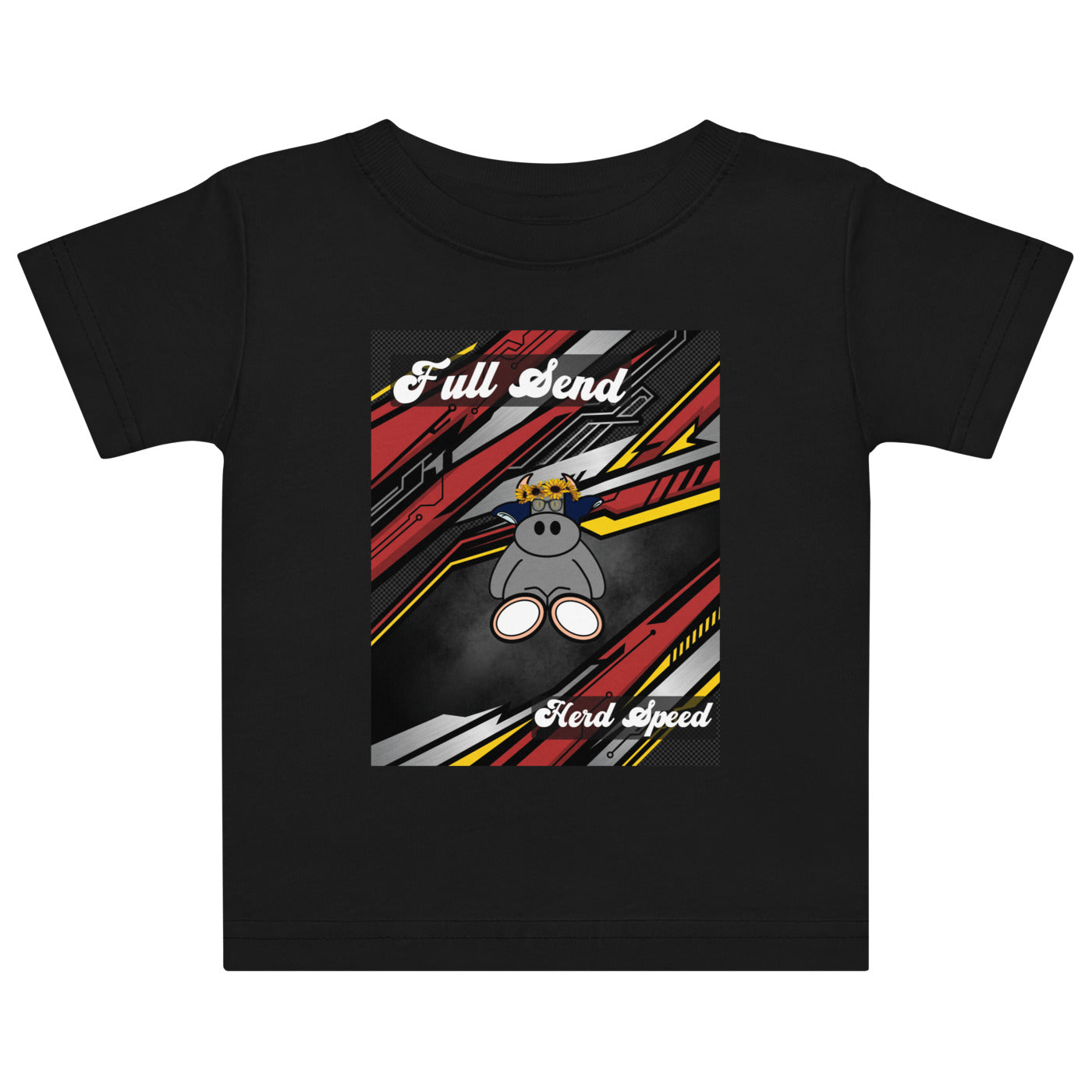 Pocket Cows Baby Jersey T-Shirt — Design 265
