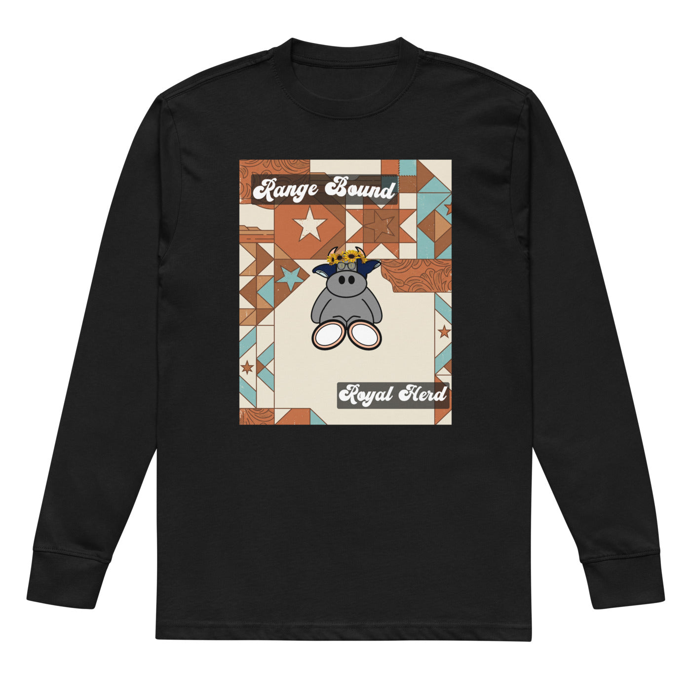 Pocket Cows Men's Heavyweight Long Sleeve T-Shirt — Design 258