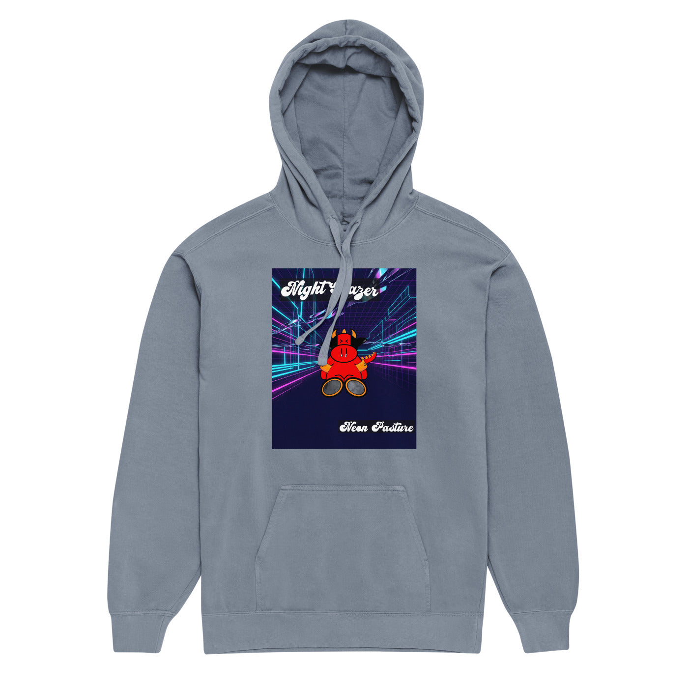 Pocket Cows Unisex Garment-Dyed Hooded Sweatshirt I Comfort Colors — After Hours — Design 250