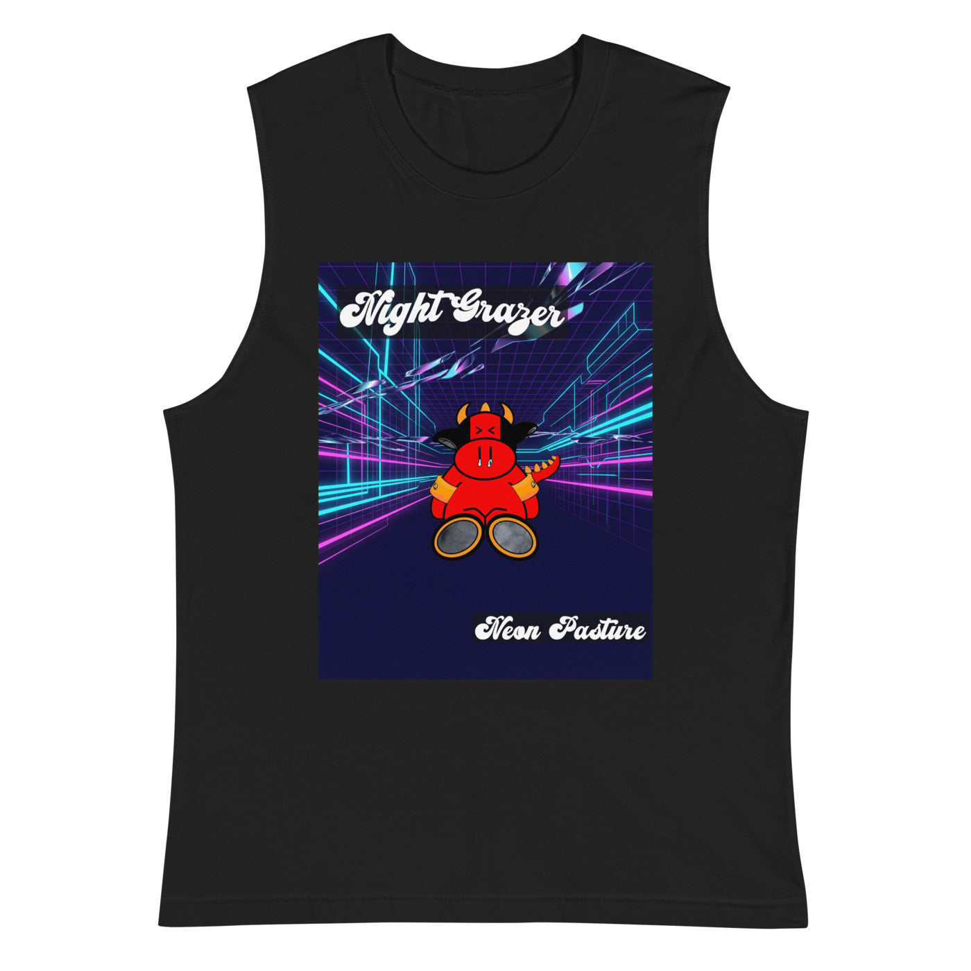 Pocket Cows Unisex Muscle Shirt — Design 250