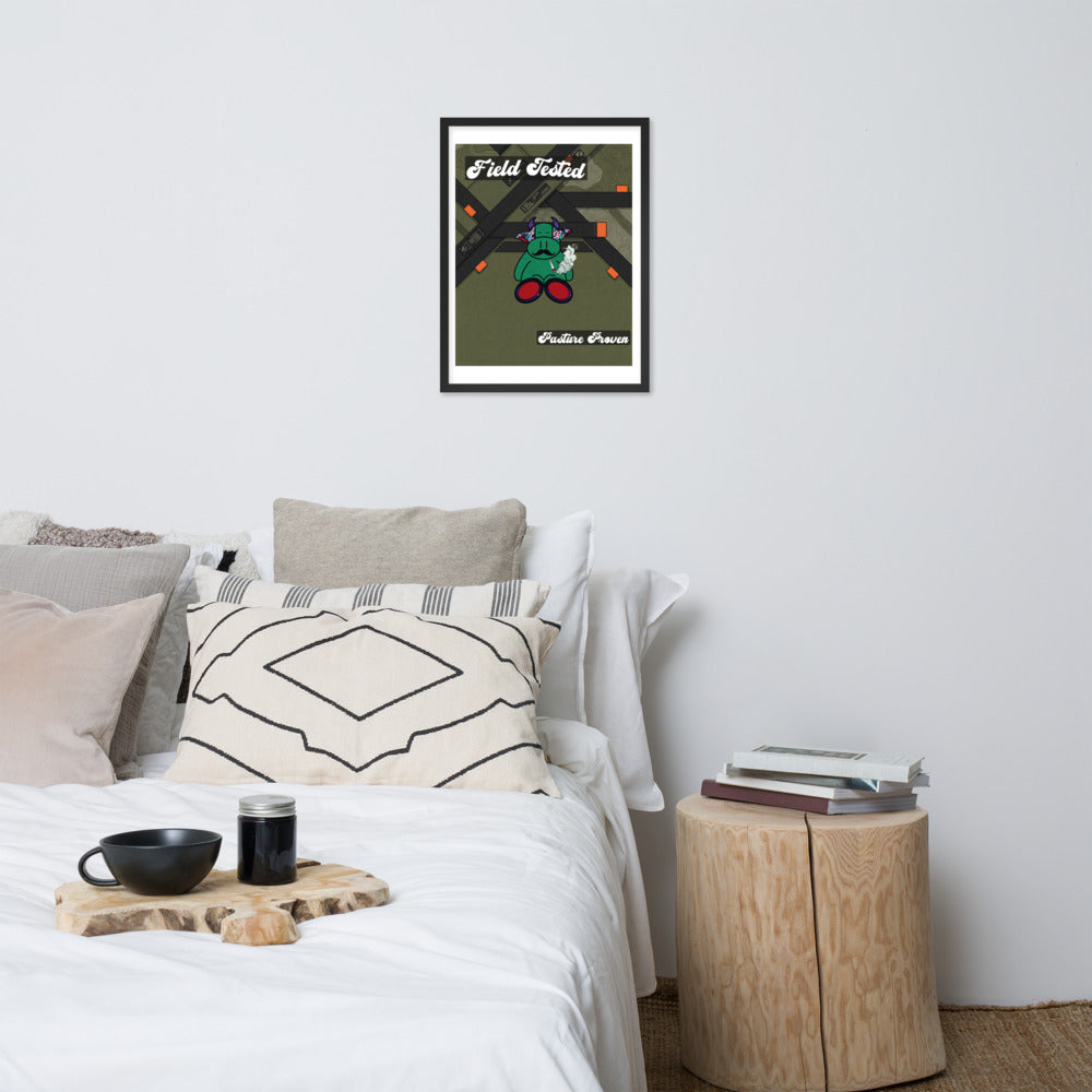 Pocket Cows Enhanced Matte Paper Framed Poster (in) — Built To Roam — Design 735