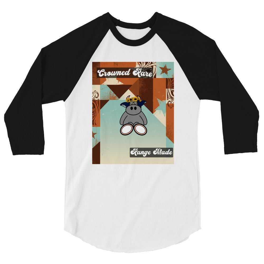 Pocket Cows Unisex 3/4 Sleeve Raglan Shirt — Design 260