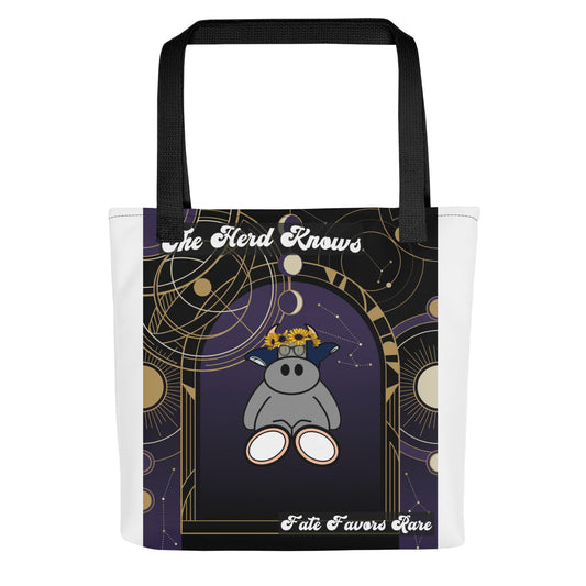 Pocket Cows All-Over Print Tote Bag — Written In The Herd — Design 323