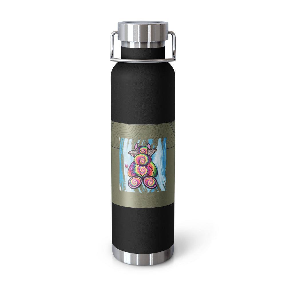 Pocket Cows Copper Vacuum Insulated Bottle (22oz) — Built To Roam — Design 720