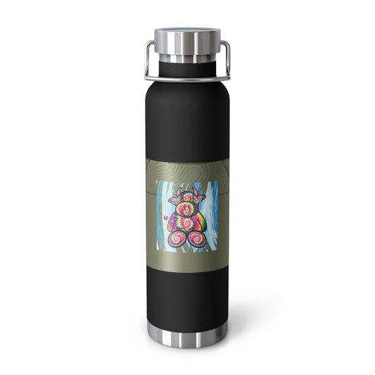 Pocket Cows Copper Vacuum Insulated Bottle (22oz) — Built To Roam — Design 720