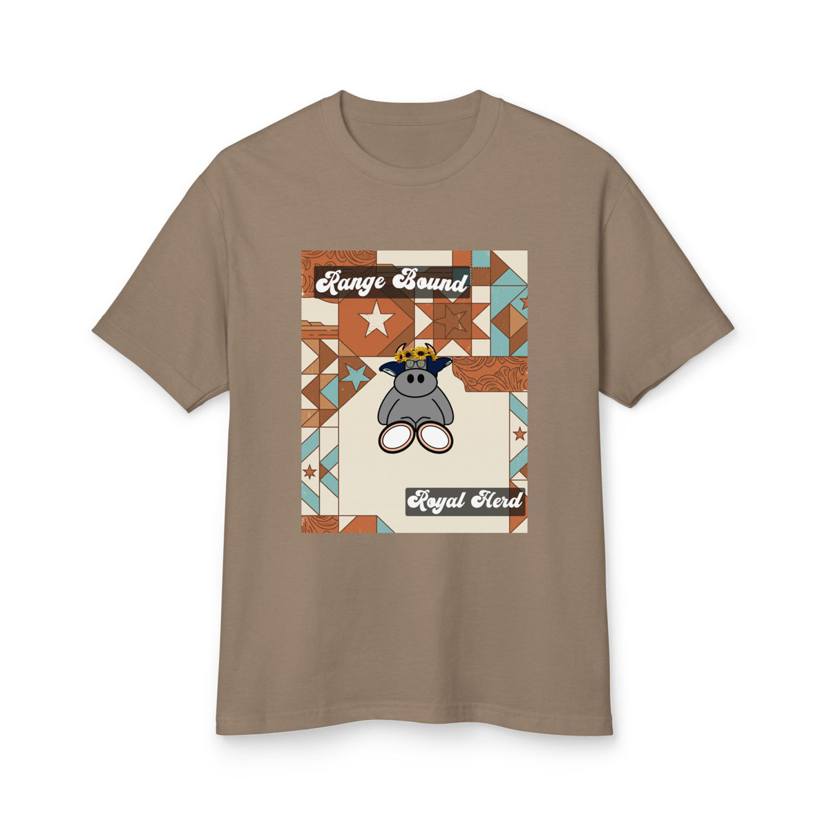 Pocket Cows Unisex Garment-Dyed Heavyweight Cotton Tee — Design 258