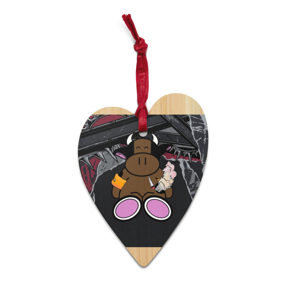 Pocket Cows Wooden Ornaments — No Bull Left — Design 778