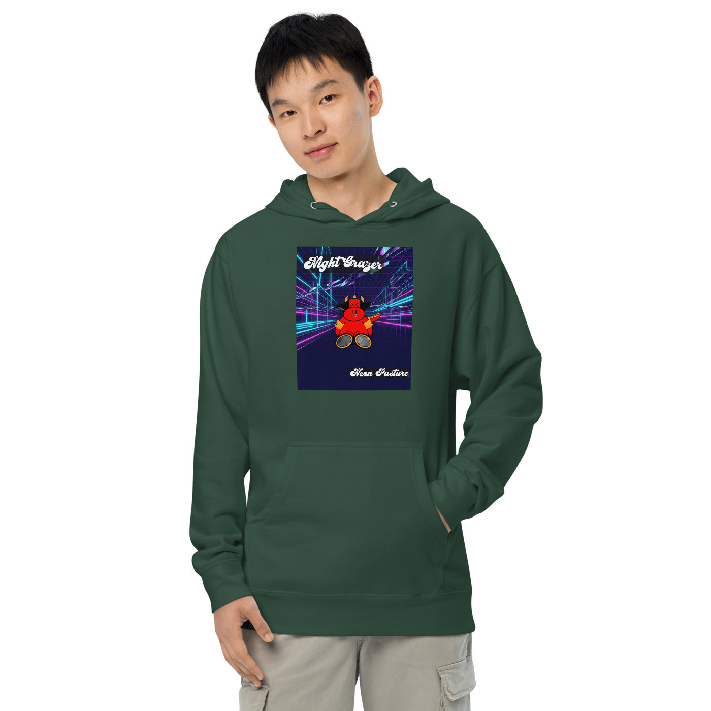 Pocket Cows Unisex Midweight Hoodie — Design 250
