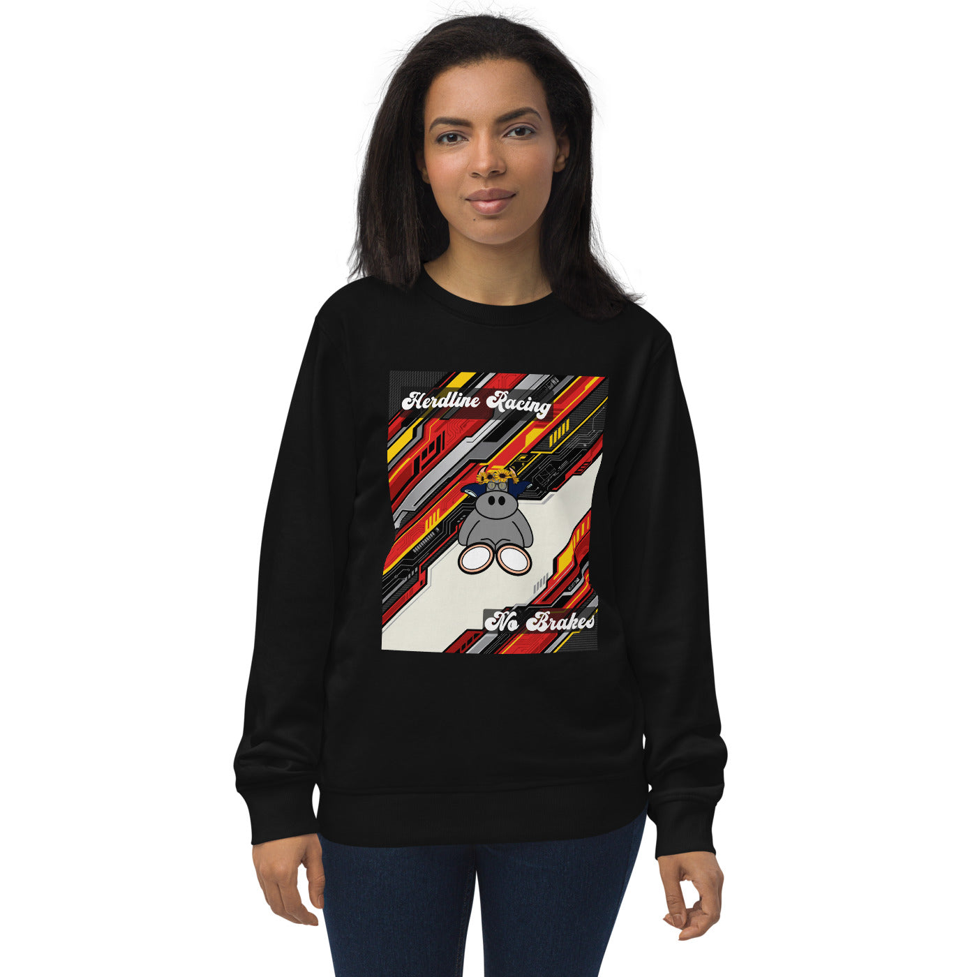 Pocket Cows Unisex Organic Sweatshirt — Design 263