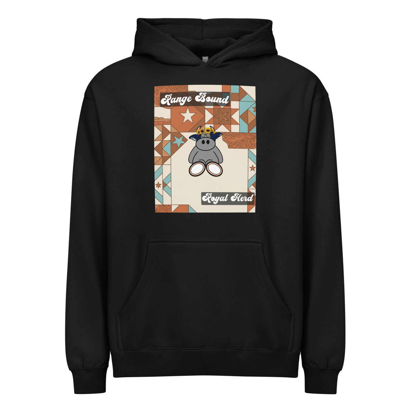 Pocket Cows Men's Box Hoodie I Cotton Heritage M2635 — Range Royalty — Design 258