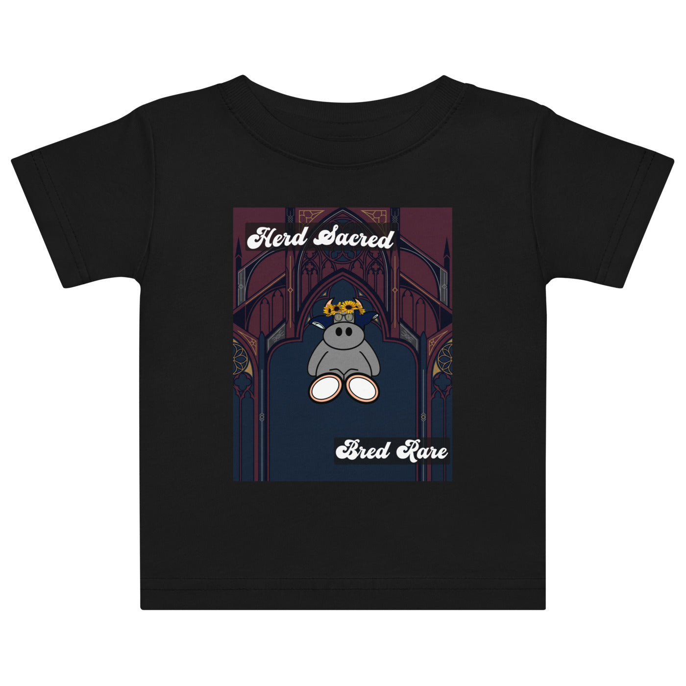 Pocket Cows Baby Jersey T-Shirt — Design 271