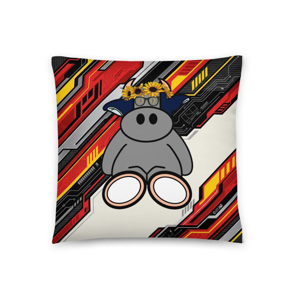 Pocket Cows All-Over Print Pillow — Full Throttle — Design 263