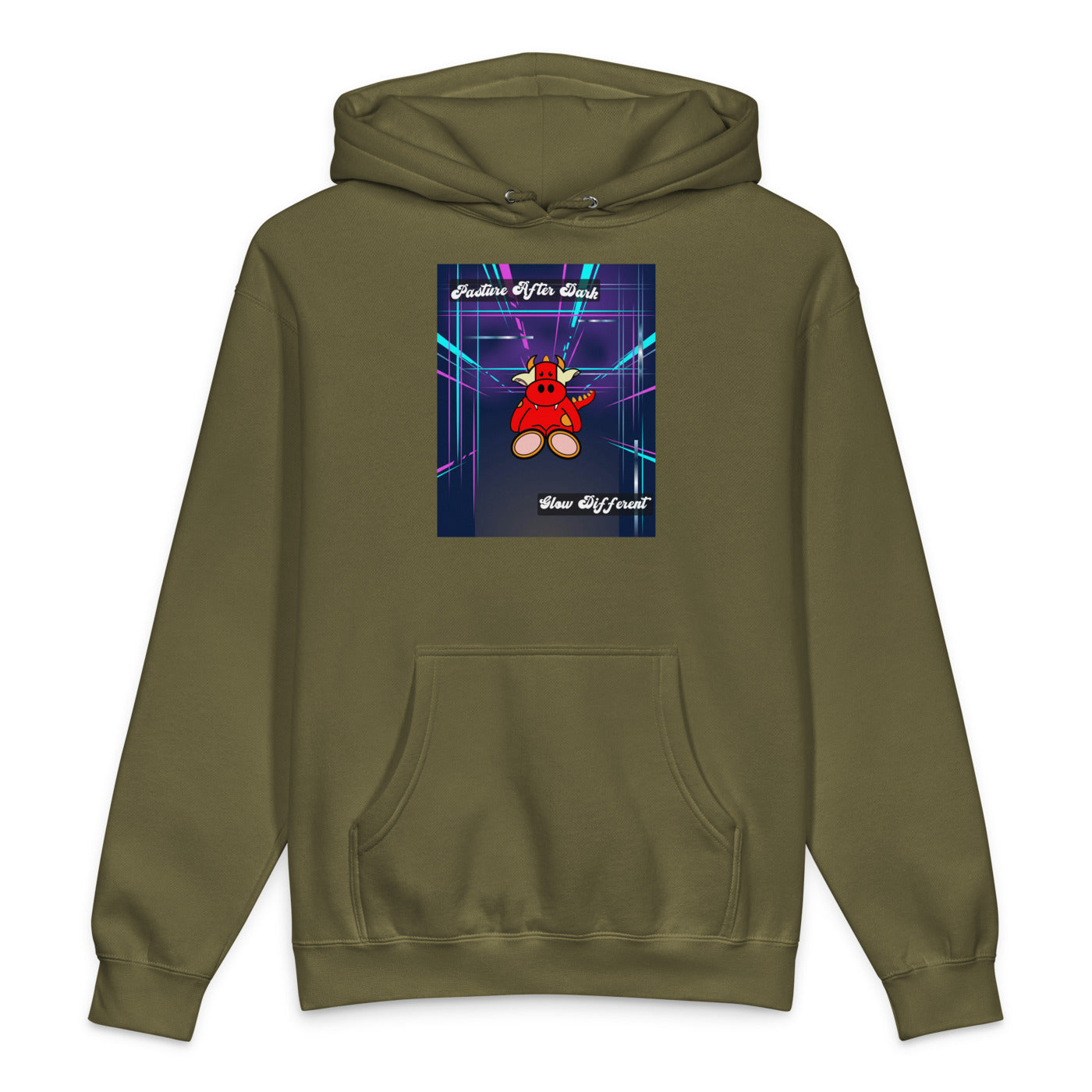 Pocket Cows Unisex Heavyweight Hooded Sweatshirt — Design 273