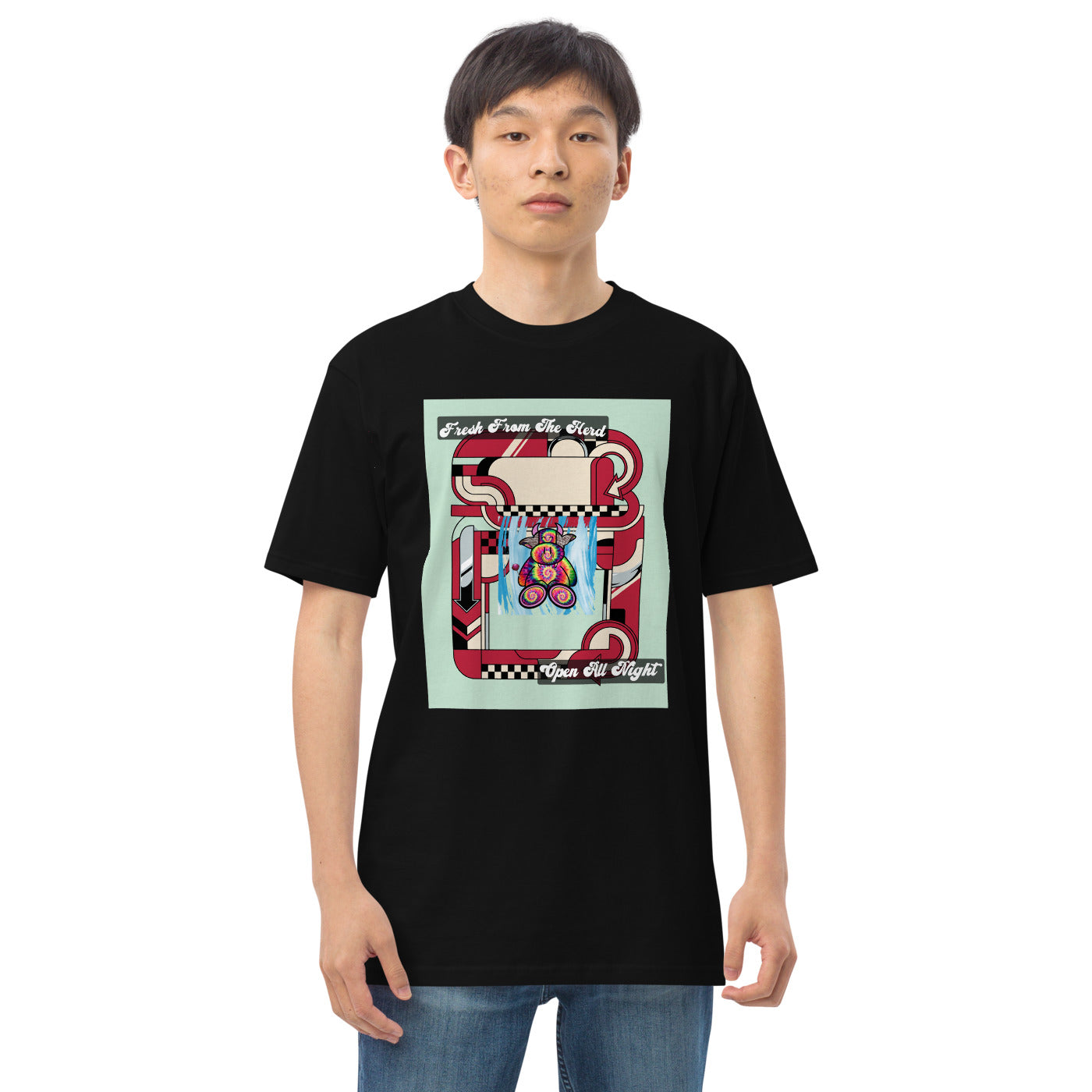 Pocket Cows Heavyweight Tee — Always Fresh — Design 713