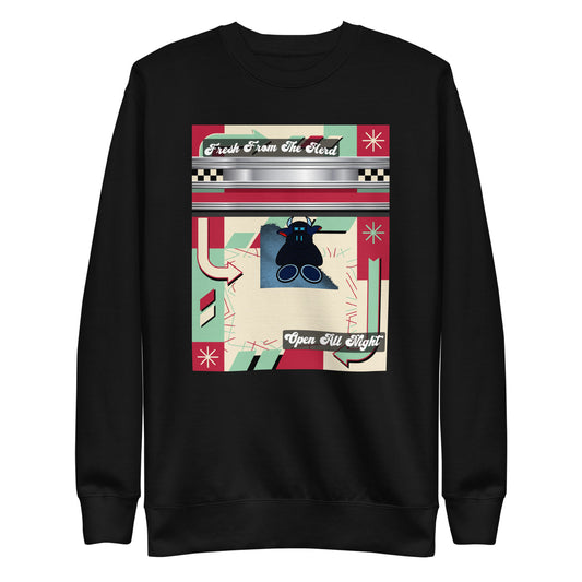 Pocket Cows crewneck — Always Fresh — Design 185