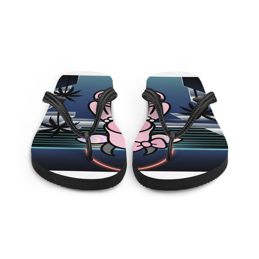 Pocket Cows Sublimation Flip Flops — Pasture Vice — Design 844