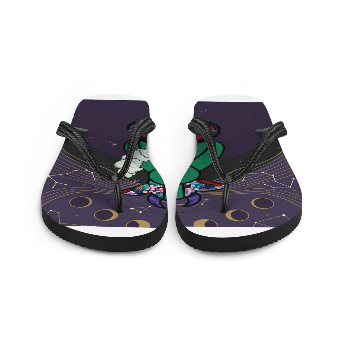 Pocket Cows Sublimation Flip Flops — Written In The Herd — Design 729