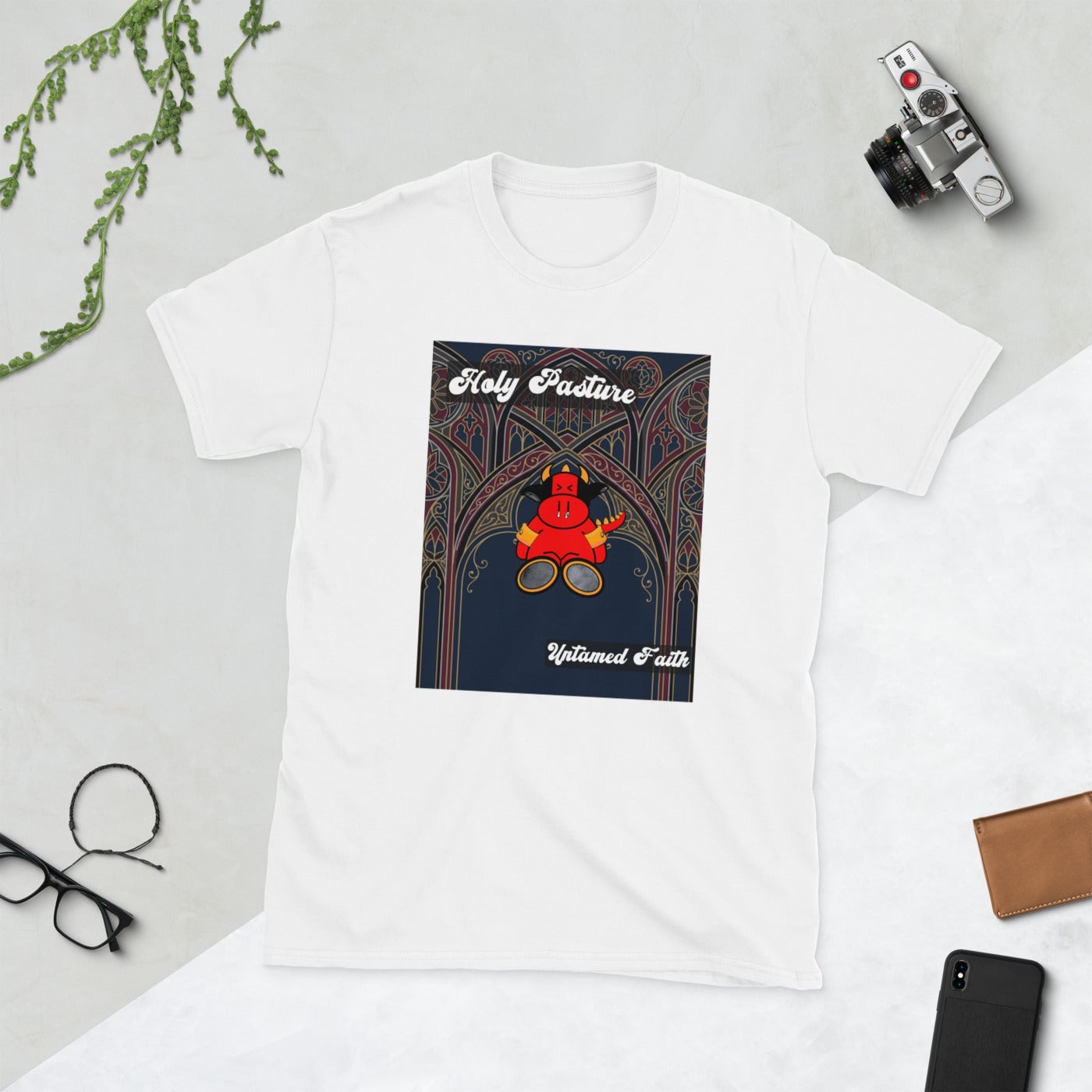 Pocket Cows Unisex Softstyle T-Shirt — Design 270