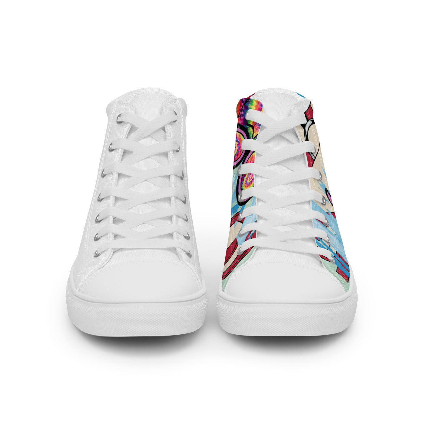 Pocket Cows Men's High Top Canvas Shoes — Always Fresh — Design 713