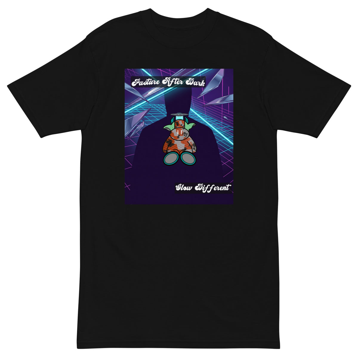 Pocket Cows Heavyweight Tee — After Hours — Design 127 — alternate view