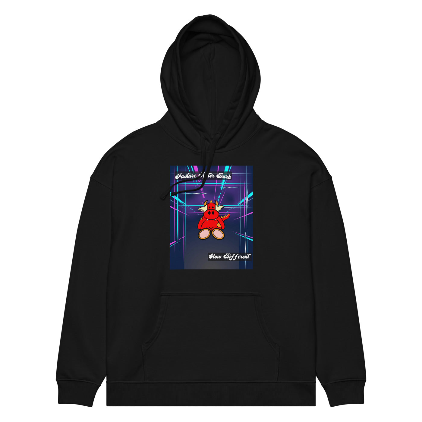 Pocket Cows Unisex Organic Relaxed Slammer 2.0 Hoodie — Design 273