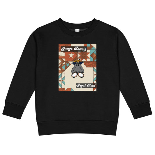 Pocket Cows Kids Crew Neck Sweatshirt — Design 258